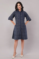 Blue Collar Mini Dress