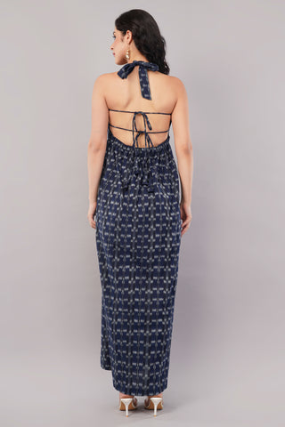 Blue Ikkat Dress