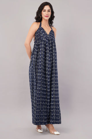 Blue Ikkat Dress
