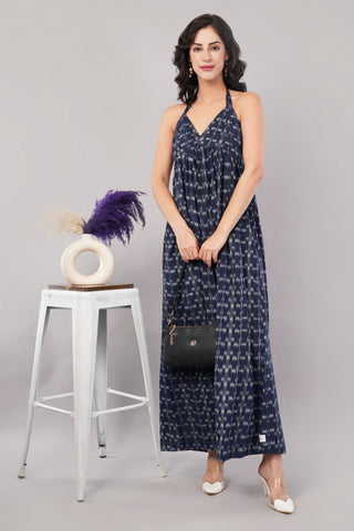 Blue Ikkat Dress