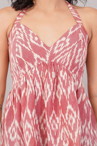 Pink Ikkat Top